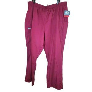 Authentic Scrub Cherokee Workwear Wine Color 3XL Scrub Pants Style 42000